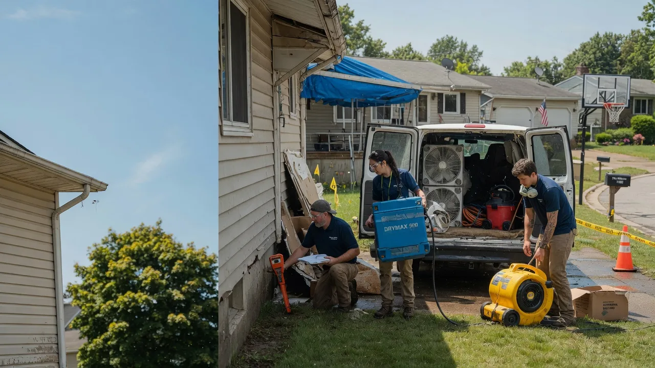 Ceiling Leak Cleanup in Waterford, WI near me